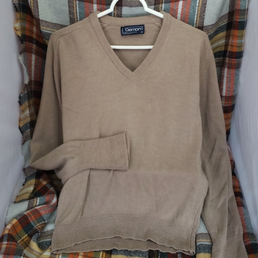 Damon, mens v neck sweatshirt